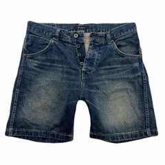 ジョンブル デニム ショートパンツ メンズ M W30〜31 色落ち ボタンフライ 夏物 短パン デニムショーツ ジーンズのサムネイル