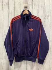 adidas アディダス トラックジャケット ストライプ パープル オレンジ 11年6月製造 O57605 FIRE BIRD ファイヤーバード 使用感有り 90s 00