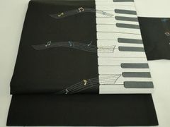 名古屋帯 ショパン 楽譜 音符 お仕立て込み - メルカリ