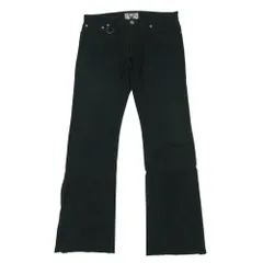 SKULL FLIGHT スカルフライト 裾ジップ ブラック ピケ パンツ コットン 日本製 ブラック系 31【中古】のサムネイル