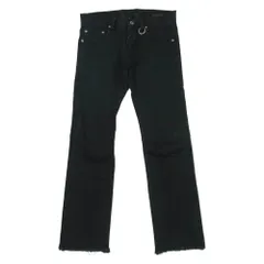 SKULL FLIGHT スカルフライト カットオフ ブラック デニム パンツ コットン 日本製 ブラック系 30【中古】のサムネイル