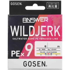 GOSEN ゴーセン アンサー ワイルドジャーク PE*9 シンキング 200m 0.6号/12lbのサムネイル
