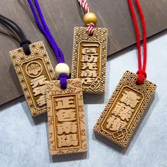 【オーダーメイド】木札　祭り札　喧嘩札　千社札　両面彫刻　桜　さくら　家紋入り　オリジナル