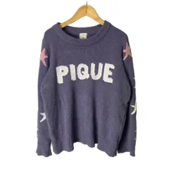 ジェラートピケ gelato pique ロゴニット ニット セーター F パープル■FYのサムネイル