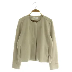 シンプリシテェ SIMPLICITE 20SS フェイクスエードブルゾン ジップアップ ノーカラー ベージュ /MY ■OSのサムネイル