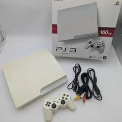 【動作確認済み】PS3 クラシックホワイト 160GB CECH-3000A LW 本体 コントローラー ケーブル付き PlayStation3 プレステ3 SONY ソニー 白 中古