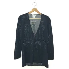 CELINE セリーヌ Vネックカーディガン サイズ:40 ニット/シアー/シルク50％    ブラック レディース / 240001205599のサムネイル