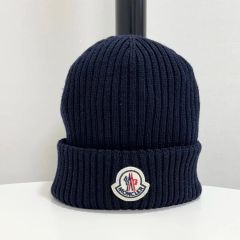 極美品】MONCLER モンクレール ボア バケットハット ネイビー Lサイズ
