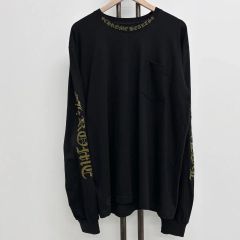 正規店購入・希少XL クロムハーツ プラスサークルプリント Vネック T 