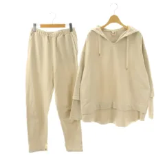 オーシャンパシフィック OCEAN PACIFIC レイヤード風パーカー×ワッフルパンツ セットアップ 上下 長袖 L グレージュ /NR ■OSのサムネイル
