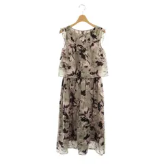 ジルスチュアート JILL STUART ピクセルフラワーオールインワン サロペット クロップド丈 2 グレー /AT ■OSのサムネイル