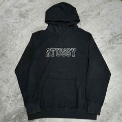 good logo” stussy プリント パーカー black XL - メルカリ
