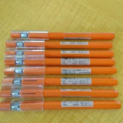 無印良品　中性ゲルインキ六角ボールペン　0.25　オレンジ色　　８本で1,400円　本数相談可のサムネイル