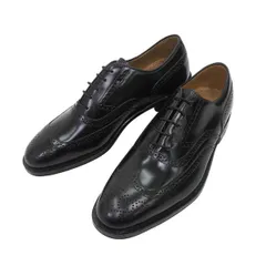 【未使用 サイズ8.5】JOHNSTON & MURPHY メダリオン ウィングチップ レザー シューズ 26～26.5cm 黒 ブラック 47798のサムネイル