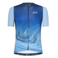 半袖ジャージ オークリー サイクルジャケット OAKLEY Endurance Dazzle Camo Jersey FOA404398-9ZB GRADIENT SWIRL BL/LT BL ロードバイク 自転車