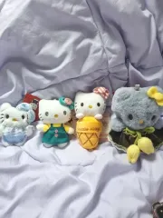 4個まとめ ハローキティ ぬいぐるみ キーホルダー ぬい