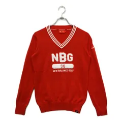 中古 レディース ニューバランスゴルフ New Balance golf セーター 0(S) 赤 長袖 Vネック ニットのサムネイル