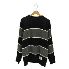 ネイバーフッド NEIGHBORHOOD BORDER CABLE KNIT ボーダー ケーブル クルーネックニット メンズ import：S のサムネイル