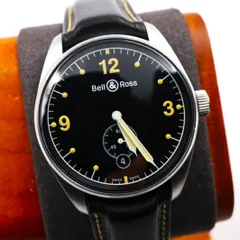 【超高精度個体】N（新品）ベル＆ロス Bell & Ross ヴィンテージ123 自動巻き AT ブラック文字盤のサムネイル