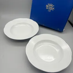 【未使用保管品】リチャードジノリ ムラッティ ホワイト スーププレート ペア 24cmのサムネイル