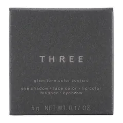THREE グラムトーンカラーカスタード 10 CLOUDED PETAL 5g クリームアイシャドウ カラーバーム メイクアップ チーク リップ 眉 血色感[定形内郵便]