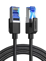 UGREEN LANケーブル CAT8 15M メッシュLANケーブル カテゴリー8 コネクタ 超光速25Gbps/2000MHz CAT8準拠 イーサネットケーブル 爪折れ防止 シールド モデム ルータ PS3 PS4 Xbox等に対応★ caf26f1d