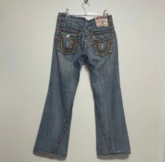 トゥルーレリジョン JULIE デニムパンツ 古着 鬼ヒゲ USA製 26 - メルカリ