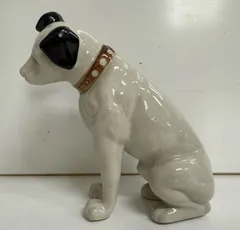 陶器製　ビクター　ニッパー犬　置物のサムネイル