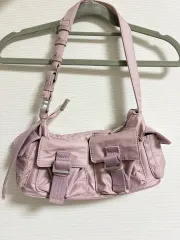 ZARA ポケット ショルダーバッグ ピンク
