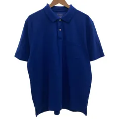 【中古】　L.L.Bean　ポロシャツ　半袖　トップス　無地　胸ポケット　オーバーサイズ　アウトドア　古着　/7032