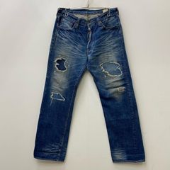 EGO TRIPPINGエゴトリッピング SKINS激 加工 髭ダメージデニム - メルカリ