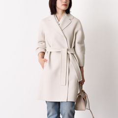 新品同様 S Max Mara MESSI エクリュロングコート - メルカリ