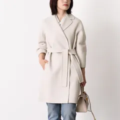 S Max Mara エス マックスマーラ コート アウター ARONA 2619011051 ウールコート レディース アイボリー ポケット 無地 ガウン ロングコート ベルトのサムネイル