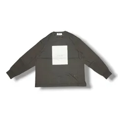 参考上代20900円 未使用 CULLNI 25SS Cotton Jersey Box Logo Print Long Sleeve Pullover ボックスロゴTシャツ ロンT 長袖カットソー クルニ 25-SS-037 チャコール 1 （5375M）のサムネイル