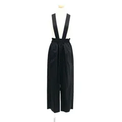 未使用品 ENFOLD エンフォルド ストレッチストライプ ハイウエストワイドサロペット ブラック 36 300FS231-1860のサムネイル