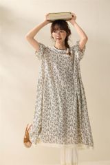 TSUHARU花と鳥の総刺繍キャミワンピース☆TUKUROISUNVALLEY - メルカリ