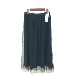 AMACA アマカ チュールロングスカート サイズ:38 ドット/ウエストゴム/定価\25,300    ブラック レディース / 240001205213のサムネイル