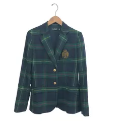 LAUREN RALPH LAUREN ローレンラルフローレン テーラードジャケット サイズ:4 チェック/金ボタン/エンブレム    グリーン レディース / 240001205285のサムネイル