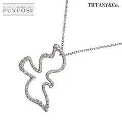 ティファニー TIFFANY&Co. ダブバード ダイヤ ネックレス 40cm K18 WG ホワイトゴールド 750 鳥 Diamond Necklace 90323565のサムネイル