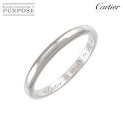 カルティエ Cartier 1895 クラシック バンド #59 リング 幅2.0mm Pt