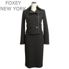 FOXEY フォクシーニューヨーク バックプリーツフレアロングコート 女優