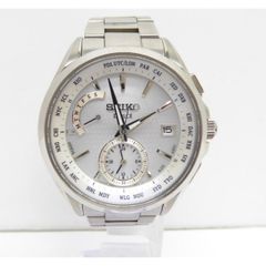 稼働品 SEIKO 8B54-0AW0 電波ソーラー ワールドタイム デイデイト