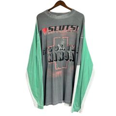 VETEMENTS ヴェトモン 18AW Multicolor Ninja Tee On Tee 転写プリント