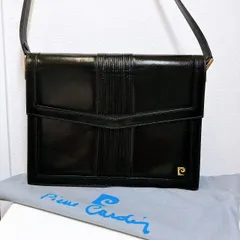 【美品】Pierre Cardin　ピエールカルダン　バッグ　黒　レザーショルダーのサムネイル