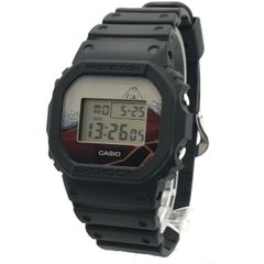 [쿠라요시점] 중고 G-SHOCK | 지 쇼크 손목시계 카츠시카 호쿠사이 도미타케 삼십육경 야마시타 백우 디지털 쿼츠 DW-5600KHSH25-1JR 블랙 [131]