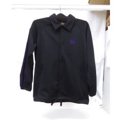 Needles サイドライン コーチジャケット 黒 紫 Sサイズ 3回のみ着用 