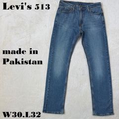 Levi's 514 W34L30 メキシコ製 ブルーデニム コットン100% スリム