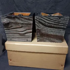 花釣瓶　花入れ　掛け花入れ　花器　時代杉杢　生け花　茶道具　茶席　ウ10上