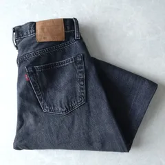 ■古着 Levi's リーバイス 501ブラックジーンズ デニムパンツ STRAIGHT FIT 22年製 実寸W30L30【L6185】