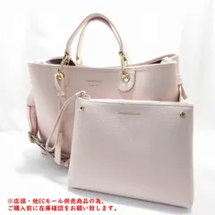 ※併売商品※◆中古美品◆EMPORIO ARMANI【エンポリオアルマーニ】 2WAYバッグ レザー パウダーピンク レディース　M1806のサムネイル